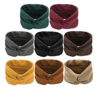 HINTRMENT 8 Diademas Elásticas para Sudor de Algodón y Goma, Absorbentes y Cómodas para Yoga y Ejercicios, Pack Portátil 8 Piezas para Uso Diario
