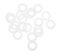HINTRMENT Arandelas Planas de Color Blanco para Muebles y Equipos Mecánicos Resistentes al Aflojamiento 20 de Nylon para Mantenimiento E Instalación