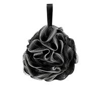 HINTRMENT Bola de Ducha Negra de Malla Grande para Exfoliar y Limpiar Piel, Accesorio de Baño Suave para Uso Diario, Flor de Baño Multifuncional para Higiene Personal
