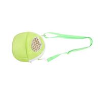 HINTRMENT Bolsa de Transporte para Hámster Pequeña de Malla Transpirable Verde con Correa Ajustable, Contenedor Portátil para Conejillos de Indias, Chinchillas y Roedores, Adecuado