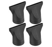 HINTRMENT Boquilla para Secador de Pelo Negra Accesorio Concentrador Estrecho Compatible Secadores de 4-48 CM Kit de 4 Piezas Resistente a Altas Temperaturas para Peinado Profesional