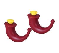 HINTRMENT Botellas de Lavado Nasal de Plástico 2 Piezas Rojo, Herramienta para Limpieza de Nariz, Compactas y Portátiles, Irrigador Nasal para Cuidado y Alivio de Senos Paranasales