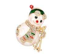 HINTRMENT Broche para Decorar Navideño Mujer o Aleación Muñeco de Invernal para Esmaltada, Diseño Festivo y Colorido, Adecuado de Navidad Suéter Camisa en Fiestas
