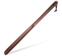 HINTRMENT Calzador de Madera Mango Largo de 50cm, Ligero y Cómodo, Adecuado para Uso en Casa y Oficina, Correa para Colgar y Alivio de Dolor de Espalda