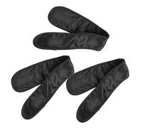 HINTRMENT Cinta Cabello Spa de Tela Negra, Reutilizable Cobertura Amplia, 3 Piezas para Deporte y Cuidados Profesionales de Belleza