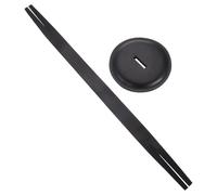 HINTRMENT Correa de Cuero Negro para Guitarra y Protector de Platillo Profesional Fácil de Reemplazar, Conjunto de 1 Pieza para Uso Musical