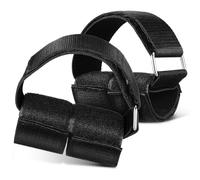 HINTRMENT Correas de Tobillo Negras Antideslizantes para Levantamiento de Pesas, Accesorio Ajustable para Mancuernas y Entrenamiento en Gimnasio o Casa, Juego de 2 para Ejercicio y Fitness
