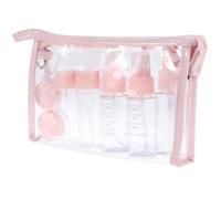 HINTRMENT Cosméticos Rellenables de Pet Ligeras y Fáciles de Llevar Juego de 11 Botellas Organizador Práctico para Loción y Maquillaje Ideales para Viaje o Viaje de Negocios