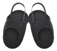 HINTRMENT Cubrezapatillas de Ciclismo Negros Resistentes al Viento y Térmicos para Bicicleta de Montaña y Carretera, Cubrezapatos Antideslizantes y Ajustables, Accesorio de Equitación 1 Par