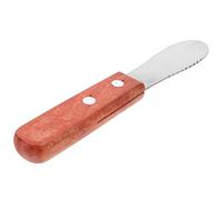 HINTRMENT Cuchillo Diseño Compacto y Fácil de Lavar para Queso Mango de Madera y Acero Inoxidable Adecuado para Cortar Mantequilla y Untar en Cocina