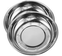 HINTRMENT Cuencos Forma Única Resistentes a Mordeduras de Acero Inoxidable 2piezas Olores Extraños para Mascotas para Gatos y Perros