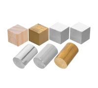 HINTRMENT Demostración Multimaterial de Densidad Juego de 7 Cubos y Cilindros de Cobre, Hierro y Aluminio Precisión para Enseñanza Científica en Proyectos de Física