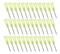 HINTRMENT Dispensadoras de Punta Roma de Acero Inoxidable y Plástico 100 Agujas para Pegamento Punta Precisa Resistentes al Desgaste para Diversas Aplicaciones de Pegamento