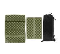 HINTRMENT Esterilla de Picnic Portátil de Espuma Xpe, Cojines de Asiento Impermeables Verdes, Gruesos y Fáciles de Ver para Picnics y Actividades al Aire Libre, Pack de 2 Piezas