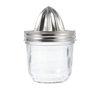 HINTRMENT Exprimidor Manual de Cítricos Portátil de Acero Inoxidable para Mason Jar 280Ml Exprimidor de Frutas Casero para Naranjas y Frutas Cítricas Herramienta de Cocina Práctica