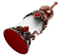 HINTRMENT Frasco de Perfume Vintage de Aleación Metálica 15 Ml, Pequeño y Portátil para Aceites Esenciales y Perfumes, Envase Decorativo para Hogar y Viaje, Frascos Recargables Diseño