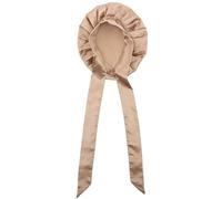 HINTRMENT Gorro de Dormir de Satén para Mujer Color Caqui Cinta Cómoda y Diseño Práctico para Proteger el Cabello Rizado y Mantener el Calor en Invierno