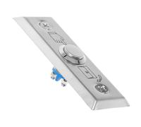 HINTRMENT Interruptor Pulsador para Salida de Puerta de Acero Inoxidable Estrecho, Sistema de Control de Acceso Comercial, Placa de Montaje en Pared para Timbre, Resistente para Uso