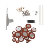HINTRMENT Juego de Reparación de Saxofón Alto y Tenor, Kit Completo de Herramientas Metálicas y Almohadillas de Piel de Oveja, Accesorios Prácticos para Mantenimiento y Color Aleatorio