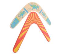 HINTRMENT Juguetes Boomerang de Madera Celebracion Verano, 2 Piezas, Interacción Padre E Hijo y Diversión al Aire Libre