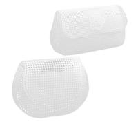 HINTRMENT Kit Bolso Malla Plástica Color Claro, 2 Piezas, Ligera y Transpirable, para Hacer Bolsos, Monederos y Proyectos DIY