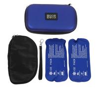 HINTRMENT Kit de Almacenamiento para Insulina Bolsa Térmica y Pantalla Digital, Estuche Resistente de EVA Bolsa de Aluminio para Transporte y Cuidado de Péptidos en Movimiento