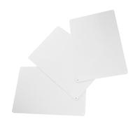 HINTRMENT Letreros Metálicos en Blanco de Hierro para Manualidades 3 Piezas Forma Única para Impresión UV y Pegatinas, Ideales para Oficina y Dormitorio