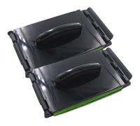 HINTRMENT Limpiador de Cuerdas para Guitarra, Accesorio de Plástico Verde para Limpieza y Protección, Kit 2 Piezas Adecuado para Músicos y Cuidado de Instrumentos