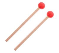 HINTRMENT Mazos de Marimba, 1 Par de Baquetas de Madera de Haya y Goma, Accesorios de Percusión que No Dañan el Instrumento y Crean un Sonido Hermoso
