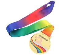 HINTRMENT Medalla de Natación Dorada Cordón Resistente, Hecha de Aleación de Zinc, Adecuado para Torneos Estudiantiles y Eventos de Competición Deportiva