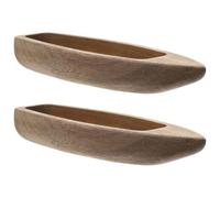 HINTRMENT Modelo de Barco de Madera Rústico Apto para Pintar y Colorear 2 Piezas para Decoración Creativa en Comedor y Colección Adecuado para Niños