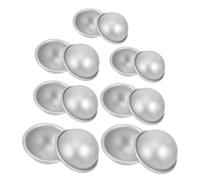 HINTRMENT Molde para Hacer Bolas de Baño y Jabón Forma de Bola de Sal, 16 Piezas de Aleación de Aluminio, Fácil de Usar y Multiusos para Crear y Jabones Únicos