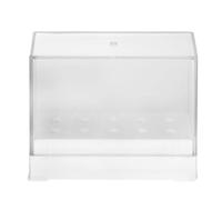 HINTRMENT Organizador de Brocas para Uñas de Plástico Blanco 10 Orificios para Almacenamiento y Prevención de Pérdidas Adecuado para Uso en Casa y Arte de Uñas