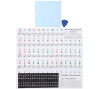 HINTRMENT Pegatinas de Notas para Teclado de Piano 88 Teclas y Teclado Electrónico 61 Teclas, Guía Musical Extraíble y Transparente, Etiquetas de Notas Coloridas para Aprendizaje de Piano