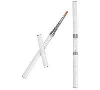 HINTRMENT Pinceles Herramientas Ligeras Doble Punta para de Uñas 2piezas de Metal y para Crear Diseños Intrincados en Manicura Profesional y Servicios Móviles