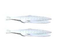HINTRMENT Pinzas de Huesos Pescado Espinas de Acero de, Inoxidable para 2 Piezas, Diseño en Forma de Pez, Multiusos Mejor Control y Fácil Extracción para Cocina