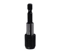HINTRMENT Portapuntas Magnético Hexagonal de 60mm para Destornillador Eléctrico, Barra de Extensión Función de Cambio Rápido y Soporte Magnético Negro