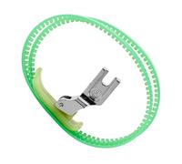 HINTRMENT Prensatelas Doble Rodillo para Máquina de Coser, Resistente al Desgaste, Plástico Anillo, Práctico Pie de Costura para Cuero y Patchwork, Suministros Profesionales