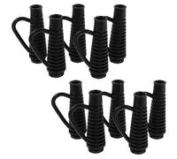 HINTRMENT Protector Alivio de Tensión de Plástico para Secador de Pelo de Cable Negro y Refuerzo en, Instalación Fácil para Uso en Salones y Cuidado Personal