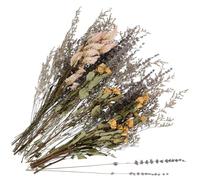 HINTRMENT Ramo de Rosas Secas y Lavanda para Jarrón, Ramo Vintage de Flores Preservadas, Accesorio Natural para Decoración del Hogar y Eventos, Manojo Ligero y Duradero de Flores Secas