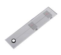 HINTRMENT Regla Ajustable Herramienta Práctica de Acrílico Blanco para Calibración y Detección de Velocidad para Ajuste de Agujas en Tocadiscos de Vinilo