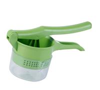 HINTRMENT Secador de Verduras Manual con Depósito para Jugo, Fácil de Limpiar de Plástico Color Verde Extraer Agua de Vegetales y Alimentos Color Aleatorio Adecuado para