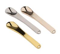 HINTRMENT Set de 3 Mini Espátulas de Aleación de Zinc para Maquillaje y Crema Facial, Diseño Compacto y Versátil, Adecuado para Cuidado Piel en Mujeres