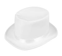 HINTRMENT Sombrero Blanco Estilo Retro y Mágico de Tela No Tejida para Adultos Accesorio Adecuado para Fiesta y Disfraz de Detective