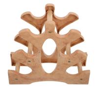 HINTRMENT Soporte para Mancuernas de Madera Natural Diseño Ahorrador de Espacio para Ejercicios de Culturismo en Casa