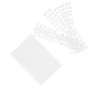 HINTRMENT Tablero de Exhibición de Colores para Uñas Redondo Blanco de Plástico, Base Transparente, 4 Juegos 480 Piezas, Adecuado para Salón de Arte de Uñas y Práctica de Manicura