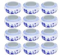 HINTRMENT Tinteros Cerámicos Multiusos para Caligrafía Superficie Rebabas, Paquete de 12 Piezas Creativas para Principiantes y Calígrafos