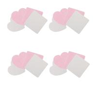 HINTRMENT Toallitas para Pestañas sin Pelusa en Algodón, Paquete de 4 Cajas Formas Corazón y Cuadrado, Limpiador de Pegamento para Extensiones en Salones de Belleza y Uso Personal