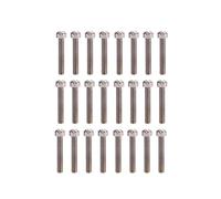 HINTRMENT Tornillos de Montaje para Pastilla de Bobinas Dobles de Guitarra Eléctrica, Metal Plata, 24 Piezas, Fáciles de Instalar y Ajustar Altura