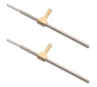 HINTRMENT Tornillos de Rana Paquete de 2 Piezas de Metal Color Plata para Fácil de Instalar y Usar Accesorio Práctico para Instrumento de Cuerda